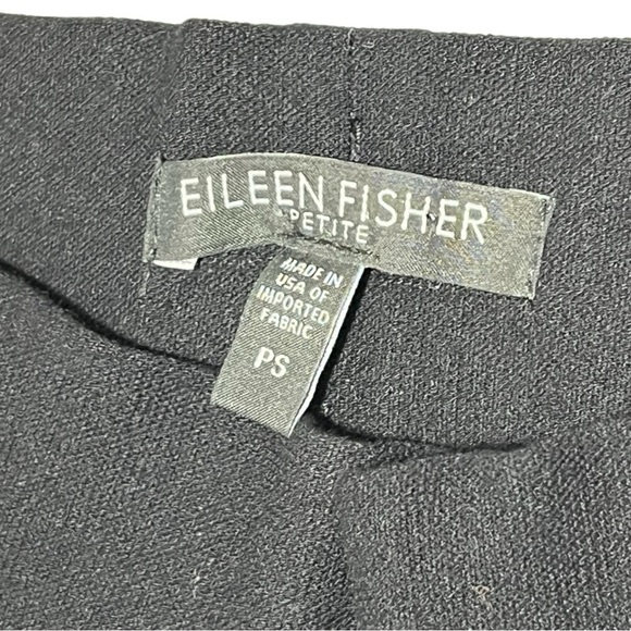 Eileen Fisher Black Pull On Crepe Stretchy Casual Pants Size S - Picture 13 of 13